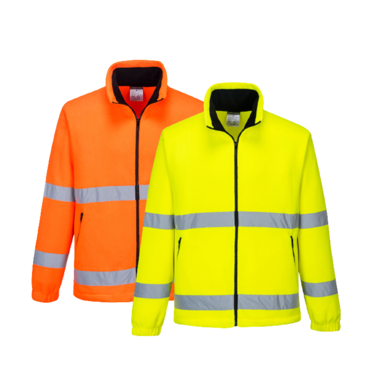 Portwest Hi-Vis Essential Polar Fleece 2 Tone Zip Reflective Work Safety F250- Bannav S Bannav LLC 