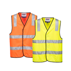 Portwest Day/Night Vest 2 Tone Hi Vis Relfective Taped Work Safety MV102- Bannav S Bannav LLC 