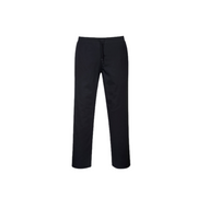Portwest Drawstring Pants Lightweight Comfortable Black Chef Pant C070- Bannav S Bannav LLC 