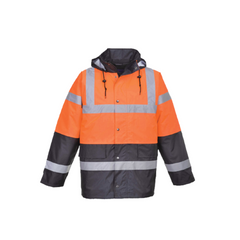 Portwest Hi-Vis Two Tone Traffic Jacket Waterproof Reflective Tape Work S467- Bannav S Bannav LLC 