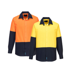 Portwest Food Industry Lightweight Cotton Shirt Reflective Work Safety MF150- Bannav S Bannav LLC 