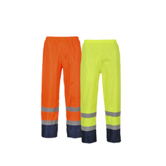 Portwest Hi-Vis Classic Two Tone Rain Pants Reflective Taped Work H444- Bannav S Bannav LLC 