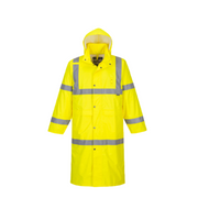 Portwest Hi-Vis Coat 122cm Waterproof Reflective Taped Work Safety H445- Bannav S Bannav LLC 