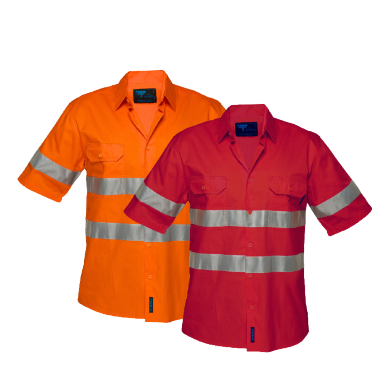 Portwest Hi-Vis Lightweight Short Sleeve Shirt with Tape Reflective Work Safety- Bannav S Bannav LLC 
