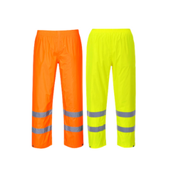 Portwest Mens Hi-Vis Rain Trousers Lightweight Waterproof Work Safety Pants H441- Bannav S Bannav LLC 