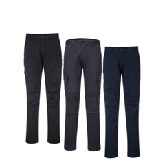 Portwest Mens KX3 Cargo Pants Trouser Slim Fitting Work Cotton Stretch T801- Bannav S Bannav LLC 