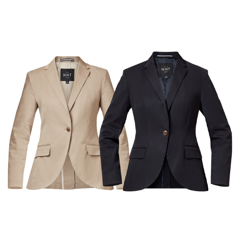 NNT Womens Half Lined Cotton Business Blazer Sleeve Lining Tailored Fit CAT1FF- Bannav S Bannav LLC 