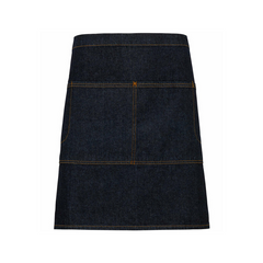 NNT Chef Work Half Apron No Pockets Durable Polycotton Tough Heavyweight CATK2C- Bannav S Bannav LLC 