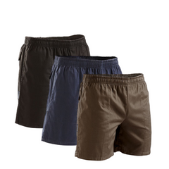 Stubbies Ruggers Mens Long Leg Shorts Draw Cord Cotton Elastic Waist Work SE214X- Bannav S Bannav LLC 