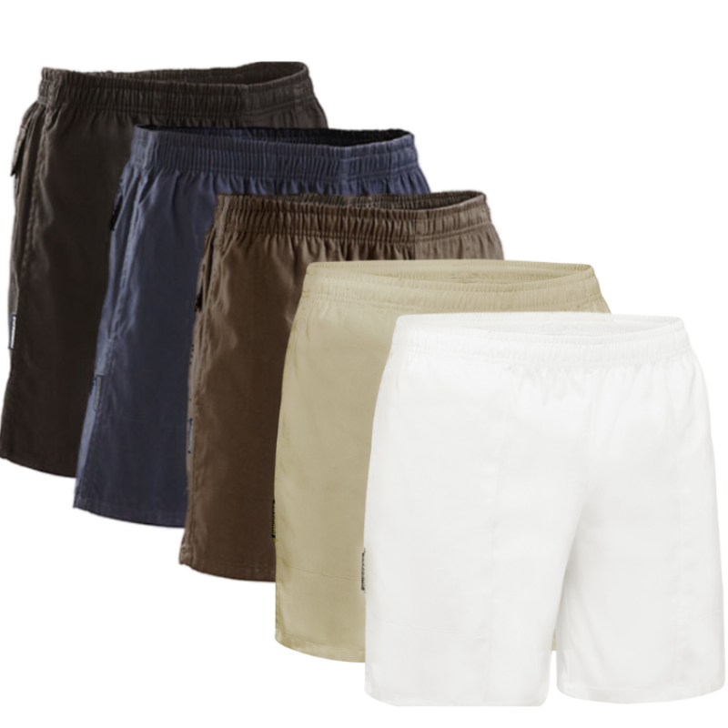Stubbies Ruggers Mens Long Leg Shorts Draw Cord Cotton Comfort Work SE214H- Bannav S Bannav LLC 