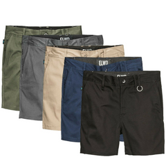 Mens Elwood Work Basic Shorts Stretch Twill Reinforced Pockets Tradie EWD202- Bannav S Bannav LLC 