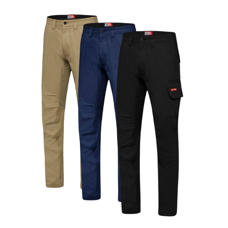 Hard Yakka Mens 3056 Stretch Canvas Cargo Pants Tough Slim Comfort Work Y02880- Bannav S Bannav LLC 