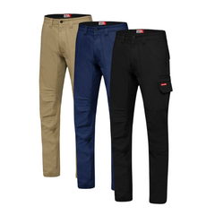 Hard Yakka Mens 3056 Stretch Canvas Cargo Pants Tough Slim Comfort Work Y02880- Bannav S Bannav LLC 