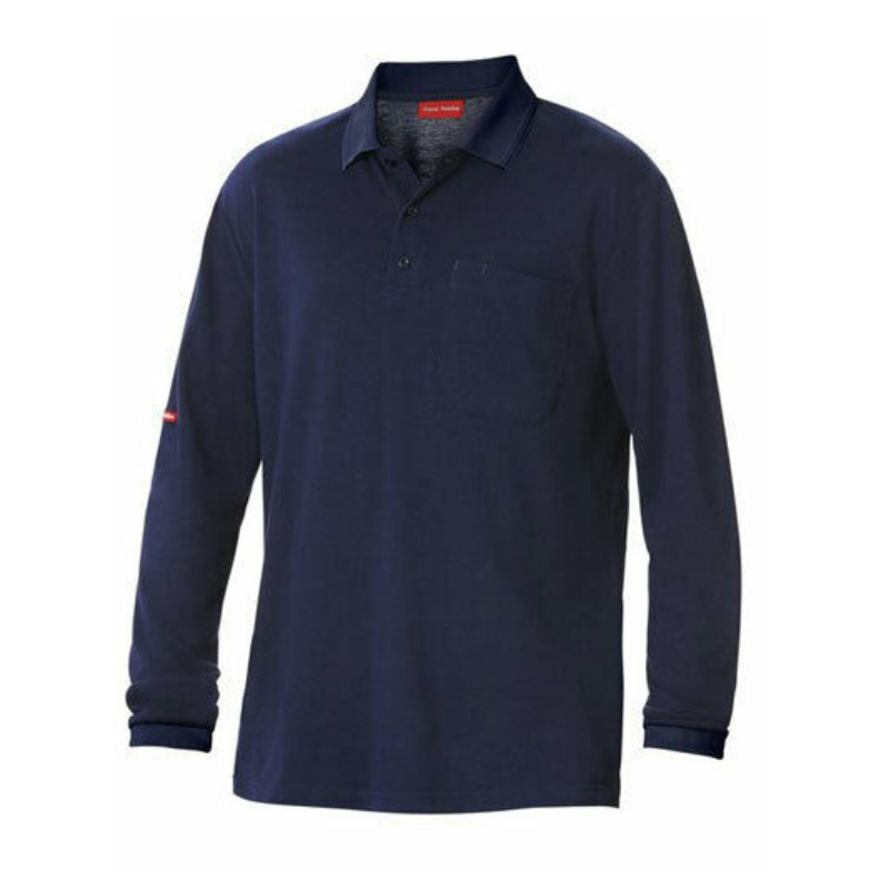 Mens Hard Yakka Work Shirt Cotton Pique Polo Business Long Sleeve Y11307- Bannav S Bannav LLC 