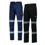 Hard Yakka Canvas Cargo Pant Tough Double Layer Knees Reflective Stretch Y02855- Bannav S Bannav LLC 
