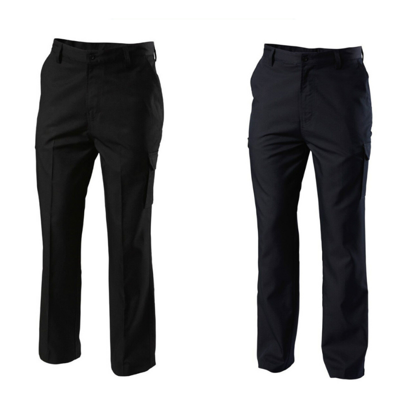 Mens Hard Yakka Cargo Workwear Pants Black Midnight Blue Safety Y02590- Bannav S Bannav LLC 