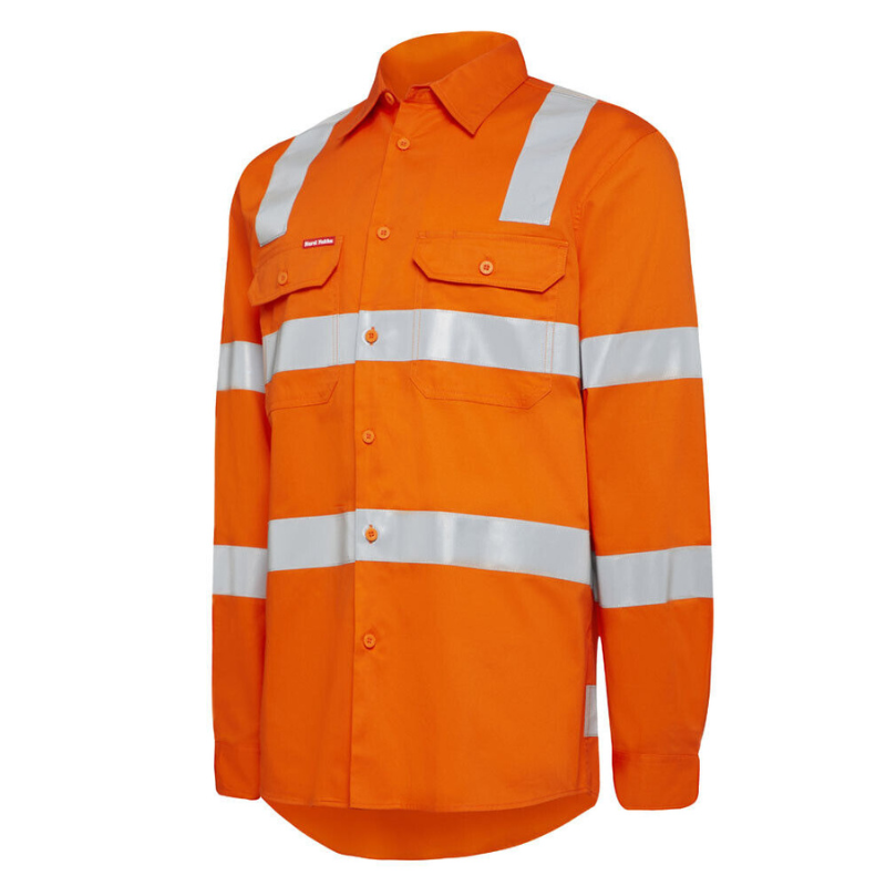 Hard Yakka Mens Shirt Lightweight 2T BI Motion Vent Taped Reflective Work Y04275- Bannav S Bannav LLC 