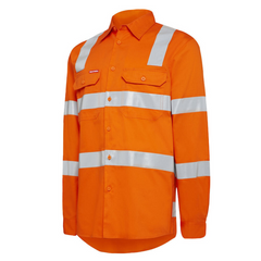 Hard Yakka Mens Shirt Lightweight 2T BI Motion Vent Taped Reflective Work Y04275- Bannav S Bannav LLC 