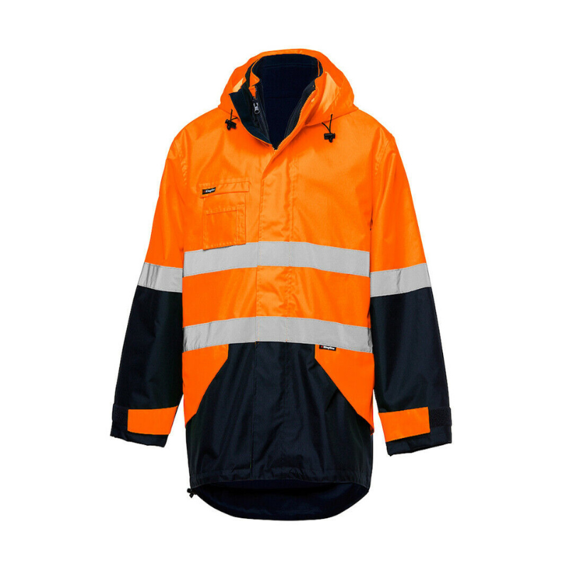 KingGee Hi Vis Reflective Insulated Jacket Construction Waterproof K55010- Bannav S Bannav LLC 