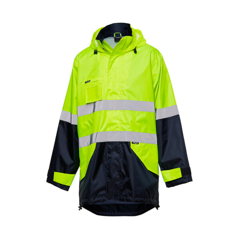 KingGee Lightweight Spray Jacket Waterproof All Season Safety Hi-Vis K55200- Bannav S Bannav LLC 