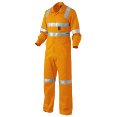 KingGee Mens Safety Overall X Pattern Tool Pocket H-Vis Cotton Drill Work K51015- Bannav S Bannav LLC 