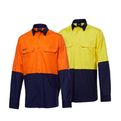 KingGee Mens Workcool Pro Spliced Shirt Long Sleeve Ripstop Work Safety K54027- Bannav S Bannav LLC 