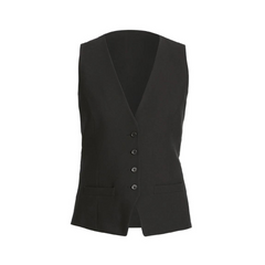 NNT Women Formal Helix Dry Poly Tailored Waistcoat Black Business Pockets CAT1DK- Bannav S Bannav LLC 