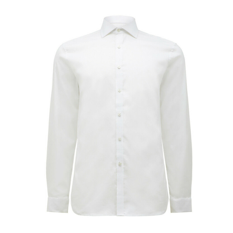 NNT Men Business Shirt Long Sleeve Honeycomb Shirting Formal Cotton Shirt CATJ6E- Bannav S Bannav LLC 