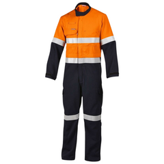 Mens Hard Yakka Protect Hi-Vis 2 Tone Tecasafe Plus Coverall Safety Taped Y00303- Bannav S Bannav LLC 