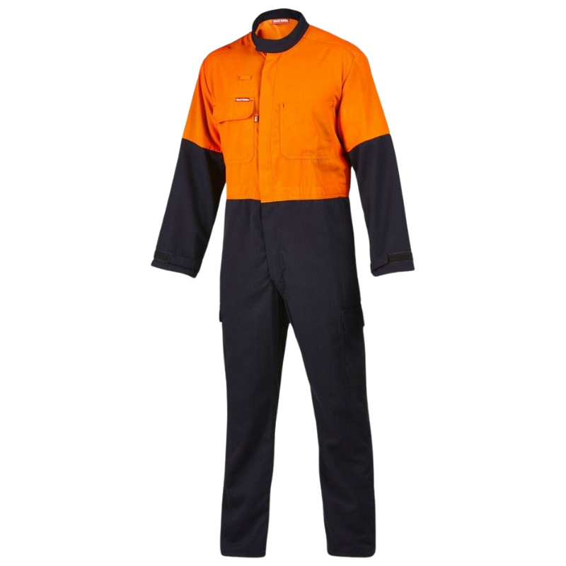 Mens Hard Yakka Protect Hi-Vis 2 Tone Tecasafe Plus Coverall Safety FR Y00302- Bannav S Bannav LLC 
