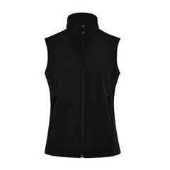 Womens NNT Ladies Warm Bonded Fleece Sleeveless Zip Vest Black Navy CAT748- Bannav S Bannav LLC 