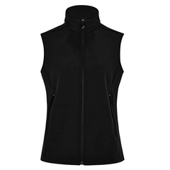 Womens NNT Ladies Warm Bonded Fleece Sleeveless Zip Vest Black Navy CAT748- Bannav S Bannav LLC 