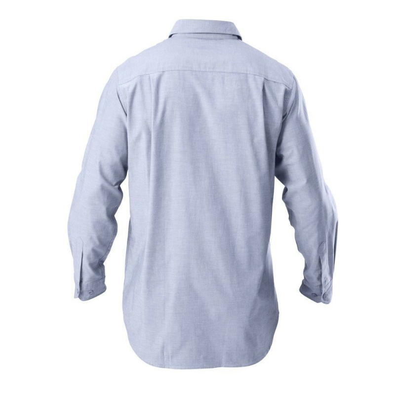 Hard Yakka Long Sleeve Chambray Light Business Cotton Work Shirt Y07528- Bannav S Bannav LLC 