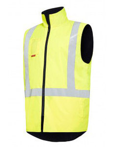 Hard Yakka Mens Hi-Vis Vest Taped Reflect Interchange Shell Work Jacket Y21480- Bannav S Bannav LLC 