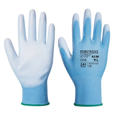 A120 Work Gloves PU Palm Dipped Abrasion and Tear Resistant Black, Xx-Large- Bannav S Bannav LLC 