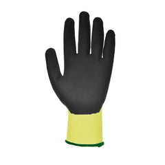 A625 Vis-Tex Cut Resistant Work Gloves PU Palm Coated Gloves Yellow/Black, X-Large- Bannav S Bannav LLC 