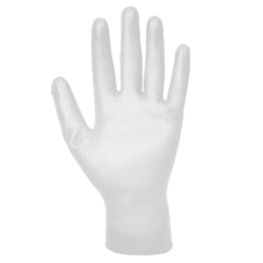 A120 Work Gloves PU Palm Dipped Abrasion and Tear Resistant White, Small- Bannav S Bannav LLC 