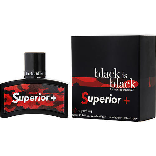 BLACK IS BLACK SUPERIOR by Nuparfums EDT SPRAY 3.4 OZ