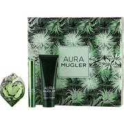AURA MUGLER by Thierry Mugler EAU DE PARFUM REFILLABLE SPRAY 1 OZ & BODY LOTION 1.7 OZ & PARFUM PEN 0.10 OZ