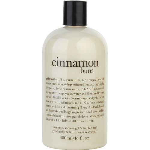 Philosophy by Philosophy Cinnamon Buns Shampoo, Shower Gel & Bubble Bath --480ml/16oz
