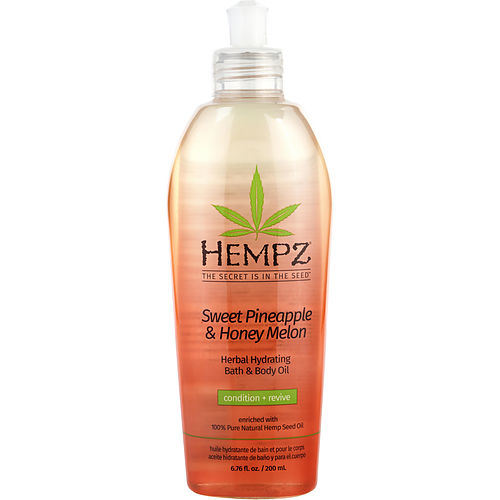 HEMPZ by Hempz SWEET PINEAPPLE & HONEY MELON HYDRATING BATH & BODY OIL 6.76 OZ