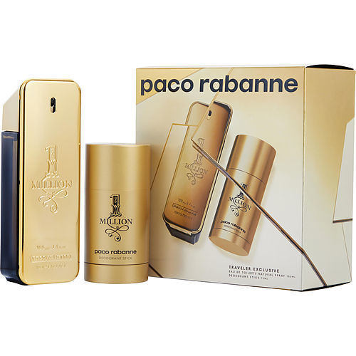 PACO RABANNE 1 MILLION by Paco Rabanne EDT SPRAY 3.4 OZ & DEODORANT STICK 2.5 OZ