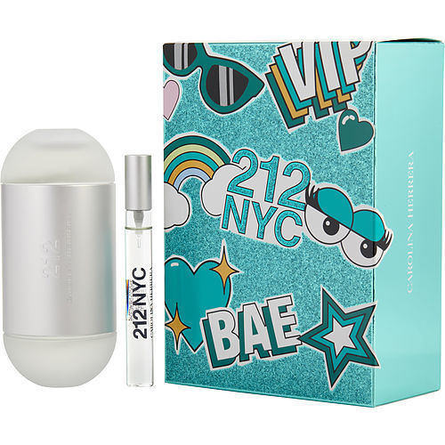212 by Carolina Herrera EDT SPRAY 3.4 OZ & EDT SPRAY 0.33 OZ MINI