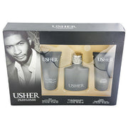 USHER by Usher EDT SPRAY 1.7 OZ & AFTERSHAVE SOOTHER 2.5 OZ & SHOWER GEL 2.5 OZ