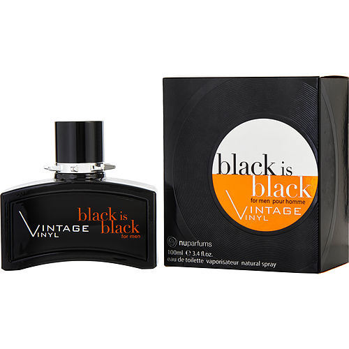 BLACK IS BLACK VINTAGE VINYL by Nuparfums EDT SPRAY 3.4 OZ