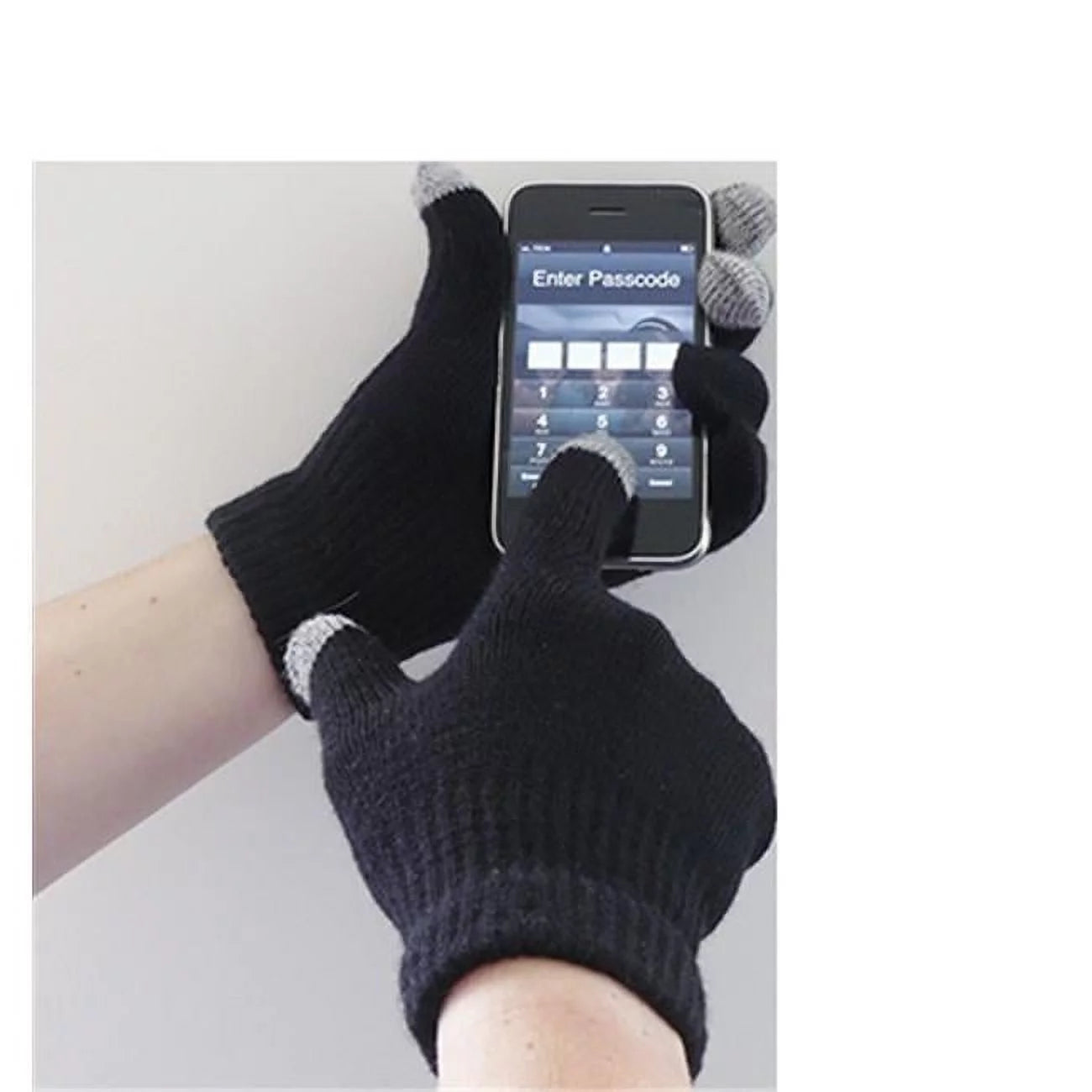 GL16 Touchscreen Knit Glove Black, S/M- Bannav S Bannav LLC 