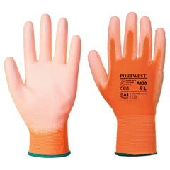 A120 Work Gloves PU Palm Dipped Abrasion and Tear Resistant White, Xx-Small- Bannav S Bannav LLC 