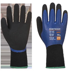 AP01 Thermo Grip Pro Glove Blue/Black, Small- Bannav S Bannav LLC 