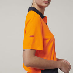 Hard Yakka Womens Safety Work Short Sleeve HI VIS Polo Y08601- Bannav S Bannav LLC 